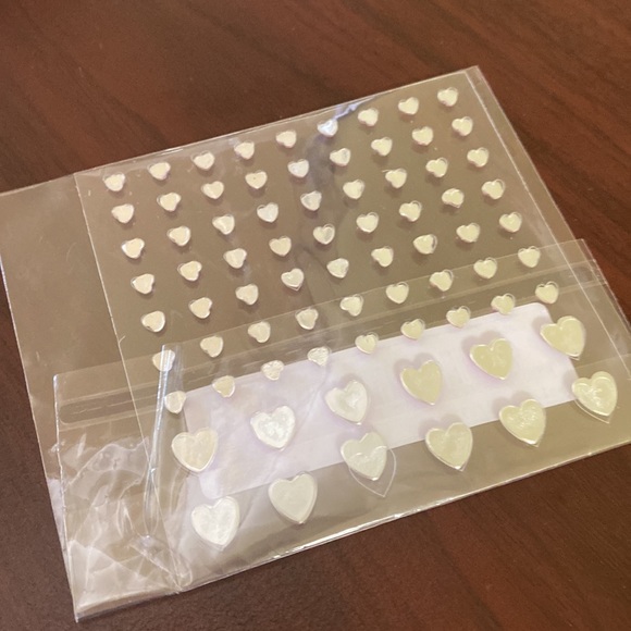 1 Sheet of Heart Rhinestone Face Gems - Picture 9 of 12